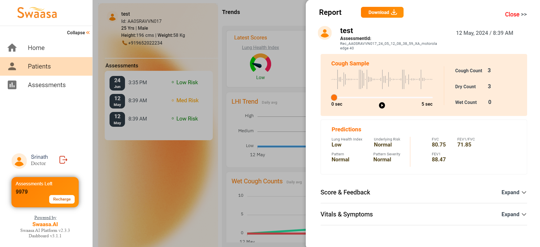 Dashboard screenshot 2